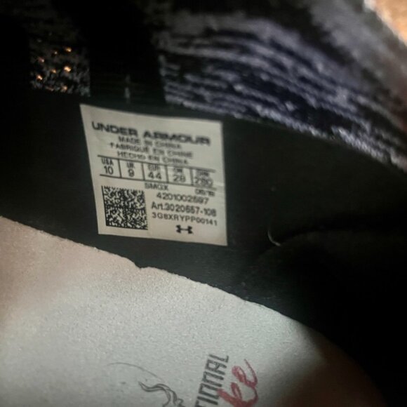 Under Armour Curry 5 'International Smoke' - Size 10 - White/Black/Red - Limited - Picture 5 of 6